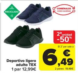 Oferta de Deportivo ligero adulto por 12,99€ en Carrefour
