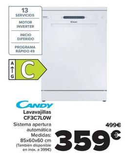 Oferta de Lavavajillas CF3C7L0W por 359€ en Carrefour