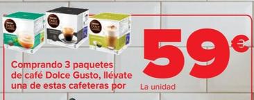 Oferta de Comprando 3 paquetes de cafe por 59€ en Carrefour