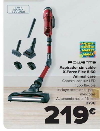 Oferta de Aspirador sin cable X-Force Flex 8.60 Animal care por 219€ en Carrefour