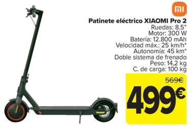 Oferta de Patinete eléctrico pro 2 por 499€ en Carrefour