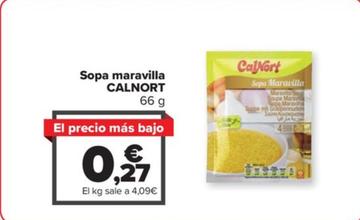Oferta de Calnort - Sopa Maravilla por 0,27€ en Carrefour