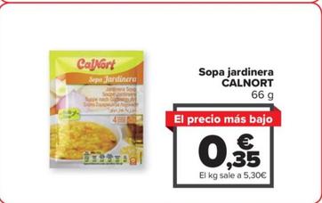 Oferta de Calnort - Sopa jardinera CALNORT por 0,35€ en Carrefour