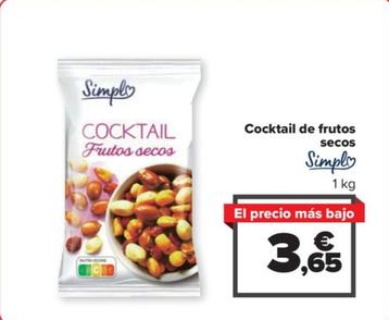 Oferta de Simpl - Cocktail de frutos secos por 3,65€ en Carrefour