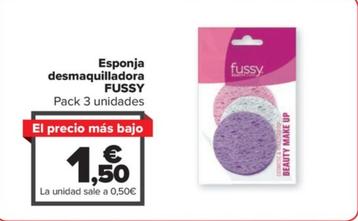 Oferta de Fussy - Esponja Desmaquilladora por 1,5€ en Carrefour