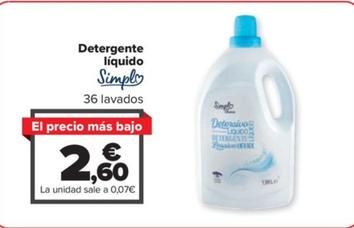 Oferta de Simpl Choice - Detergente Liquido por 2,6€ en Carrefour