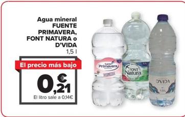 Oferta de Agua mineral por 0,21€ en Carrefour