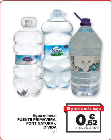 Oferta de Agua mineral por 0,62€ en Carrefour