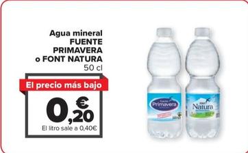 Oferta de Agua mineral por 0,2€ en Carrefour