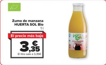 Oferta de Huerta Sol Bio - Zumo de manzana por 3,35€ en Carrefour