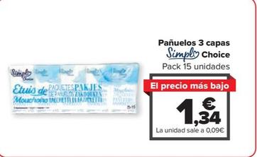 Oferta de Simpl Choice - Panuelos 3 Capas por 1,34€ en Carrefour