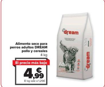 Oferta de Alimento seco para perros adultos pollo y cereales por 4,99€ en Carrefour