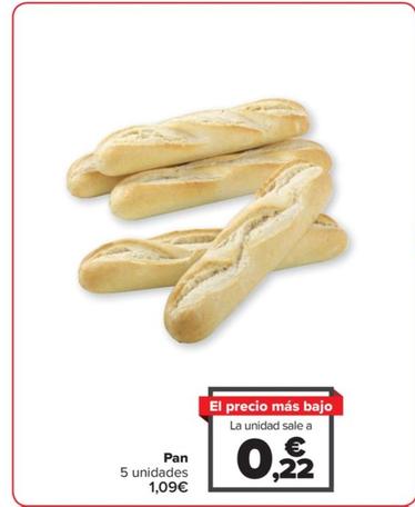 Oferta de Pan por 0,22€ en Carrefour