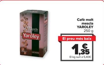 Oferta de Yaroley - Cafè molt mescla por 1,35€ en Carrefour