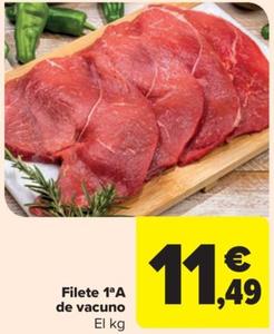 Oferta de Filete de vacuno por 11,49€ en Carrefour Market
