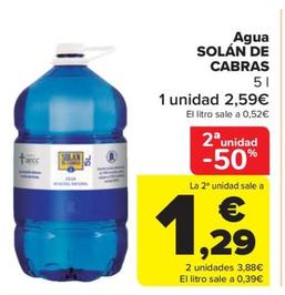 Oferta de Agua por 1,29€ en Carrefour Market