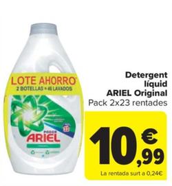 Oferta de Detergent liquid original por 10,99€ en Carrefour Market