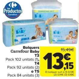 Oferta de Bolquers baby por 13,15€ en Carrefour Market