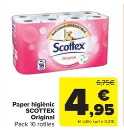 Oferta de Paper higiénic original  por 4,95€ en Carrefour Market