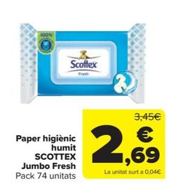 Oferta de Paper higiénic humit jumbo fresh  por 2,69€ en Carrefour Market