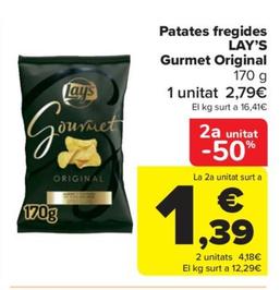 Oferta de Patates fregides gurmet original por 2,79€ en Carrefour Market
