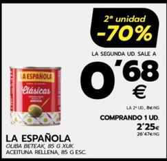 Oferta de Aceituna Rellena por 2,25€ en BM Supermercados