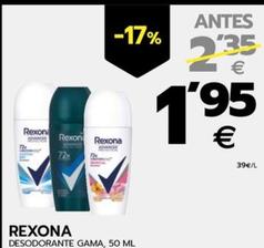 Oferta de Desodorante gama por 1,95€ en BM Supermercados