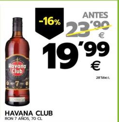 Oferta de Ron 7 anos por 19,99€ en BM Supermercados