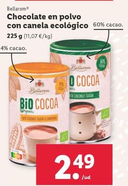 Oferta de Chocolate en polvo con canela ecologico por 2,49€ en Lidl