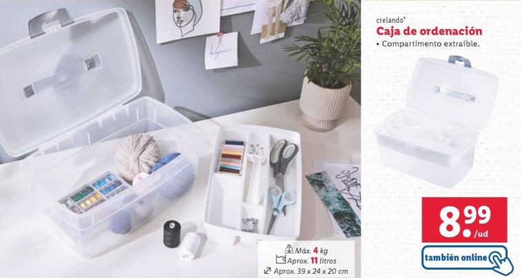 Oferta de Caja de ordenacion por 8,99€ en Lidl