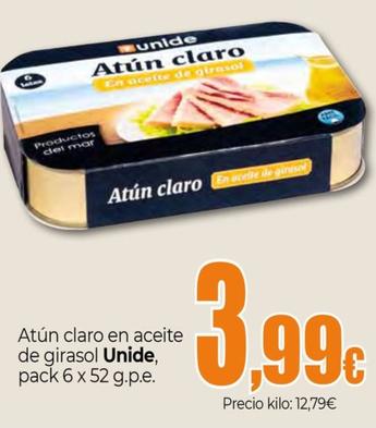 Oferta de Atún En Aceite De Girasol por 3,99€ en Unide Market