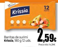 Oferta de Barritas de surimi por 2,59€ en Unide Supermercados