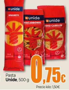 Oferta de Pasta por 0,75€ en UDACO