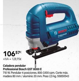 Oferta de Caladora Pendular Professional Gst 8000 E por 106,57€ en Cadena88
