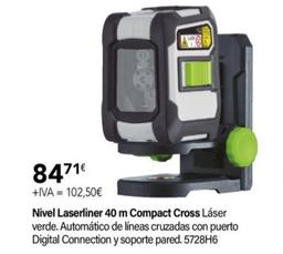 Oferta de Nivel Laserliner 40 M Compact Cross Láser por 84,71€ en Cadena88