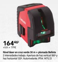 Oferta de Nivel Láser En Cruz Verde 30 M+ Plomada por 164,46€ en Cadena88