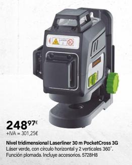 Oferta de Nivel Tridimensional Laserliner 30 M Pocketcross 3g por 248,97€ en Cadena88