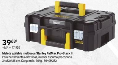 Oferta de Maleta Apilable Multiusos Fatmax Pro-stack Ii por 39,63€ en Cadena88