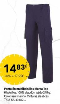 Oferta de Pantalón Multibolsillos Marca Top por 14,83€ en Cadena88