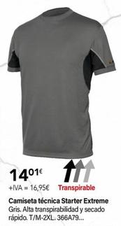 Oferta de Camiseta Técnica Starter Extreme por 14,01€ en Cadena88