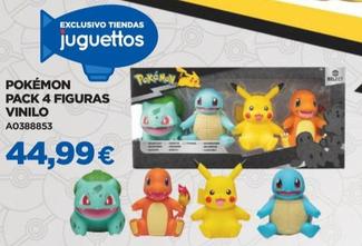 Oferta de Pokémon Pack 4 Figuras Vinilo por 44,99€ en Juguettos