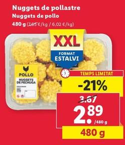 Oferta de Nuggets De Pollastre por 2,89€ en Lidl