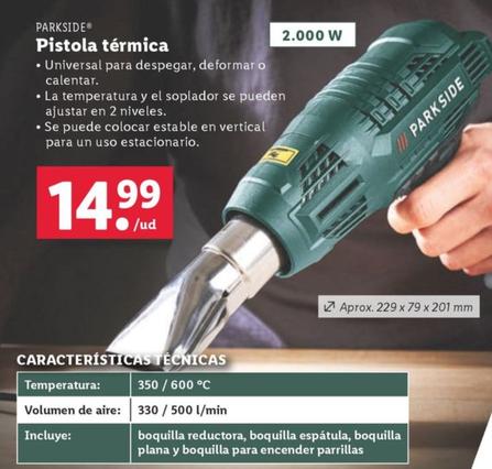 Oferta de Pistola termica por 14,99€ en Lidl