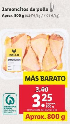 Oferta de Jamoncitos de pollo por 3,25€ en Lidl