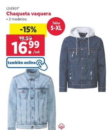 Oferta de Chaqueta Vaquera por 16,99€ en Lidl