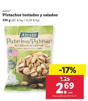Oferta de Pistachos tostados y salados por 2,69€ en Lidl