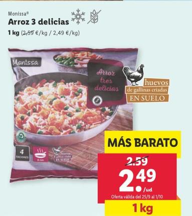 Oferta de Arroz 3 delicias por 2,49€ en Lidl