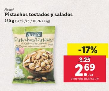 Oferta de Pistachos Tostados Y Salados por 2,69€ en Lidl