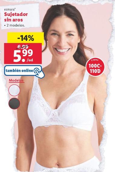 Oferta de Sujetador sin aros por 5,99€ en Lidl