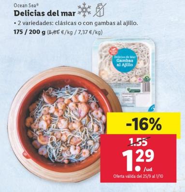 Oferta de Delicias del mar por 1,29€ en Lidl